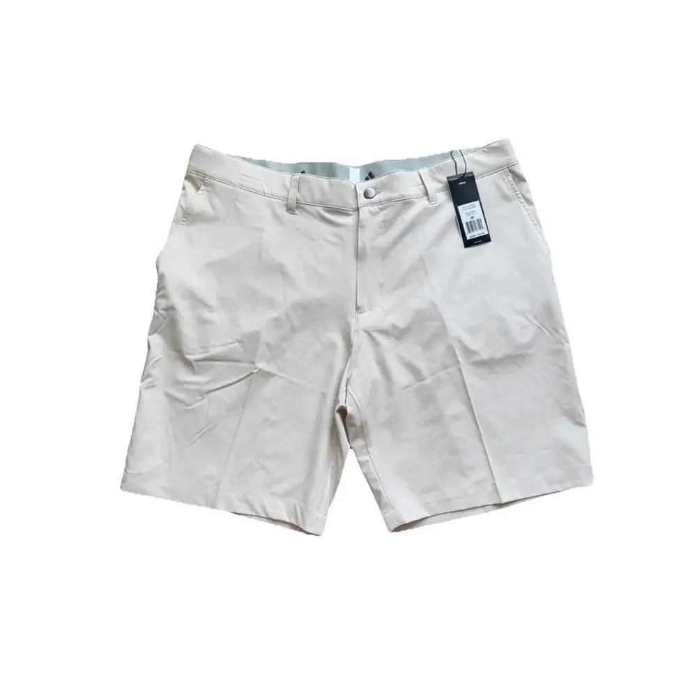 Adidas Woven Stretch Golf Chino Shorts Clear Brown MSRP $70 Size 38 Mens New